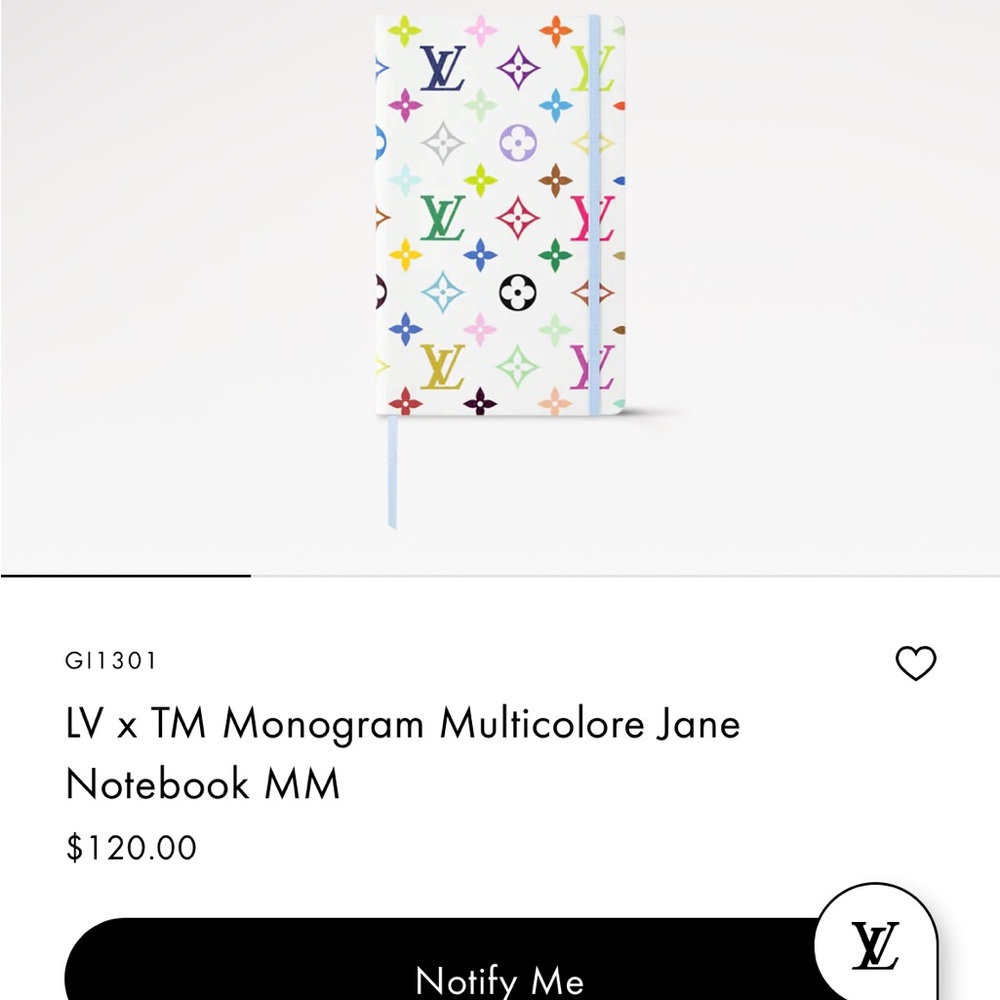 LV x TM Multicolore Jane Notebook MM